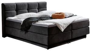 POSTEL BOXSPRING, 180/200 cm, antracitová Carryhome - Postele s úložným prostorem, Online Only