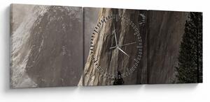 Obraz z údolí Yosemite národní parku, USA (s hodinami) (90x30 cm)