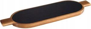 Servírovací prkénko APS 40x15 cm, dřevo/břidlice