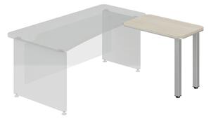 Přístavný stůl TopOffice, pravý, 90 x 55 cm, akát světlý