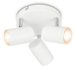 BRILO 2365036 Supo stropní bodové svítidlo - GU10 patice, max. 9W, nastavitelné, 3-ramenné, bílé - BRILO