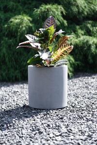 Květináč NEW RONDO 29, sklolaminát, Ø 29 cm, šedý