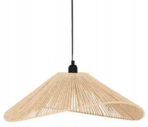 Závěsná lampa Atmosphera béžová boho 1xE27 58 cm
