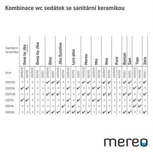 MEREO - WC sedátko samozavírací (CSS115S)