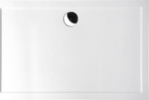 POLYSAN - KARIA sprchová vanička z litého mramoru, obdélník 110x80x4cm, bílá (46511)