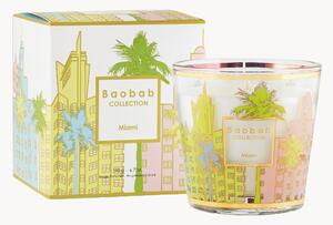 Ručně foukaná vonná svíčka My First Baobab Miami (solné květy, plážová borovice a cypřiš)