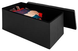 Úložný box černý - 80 x 40 x 40 cm