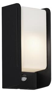BRILO 3017-015 Venkovní svítidlo s čidlem 25,5 cm 1x E27 12W černá - BRILO