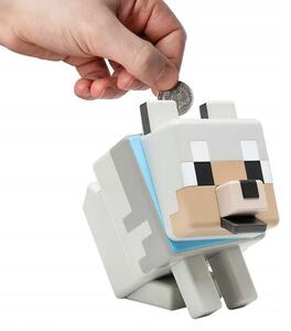 Pokladnička do dětského pokoje Paladone Minecraft Vlk Coin Buddies