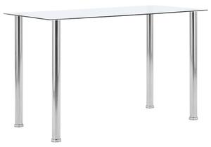 Jídelní stůl průhledný 120 x 60 x 75 cm tvrzené sklo 281850