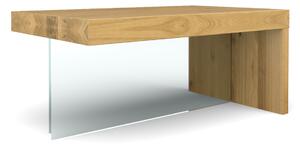 Majstrštych konferenční stolek Marabu - designový industriální nábytek Typ a sukovitost dřeva: Jasan (0 Kč), velikost stolku (D x Š x V): 80 x 60 x 45 (cm)