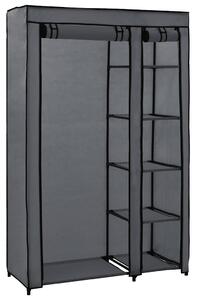 Skládací šatní skříň šedá 110 x 45 x 175 cm textil 282423
