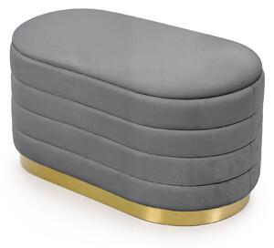 Ak furniture Taburet Bella grafitový