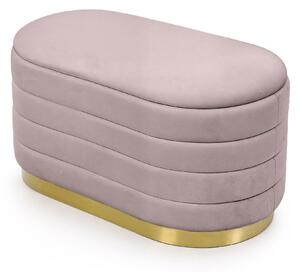 Ak furniture Taburet Bella růžový