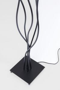 FurniGO Stojící lampa Flexible Velvet Black