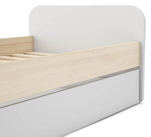 Dětská postel nabet s úložným prostorem 90 x 190 cm bílá