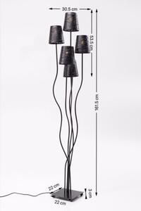 Kare Design Stojící lampa Flexible Black Cinque
