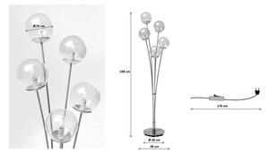 Kare Design Stojící lampa Amber – mosazná 5 světel