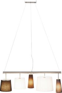 FurniGO Závěsná lampa Parecchi Silver 100 cm
