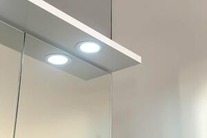 AQUALINE - KAWA galerka s LED osvětlením 60x70x25,5cm, bílá (WGL60)