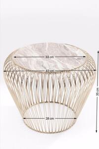 Kare Design Odkládací stolek Beam - šedý mramor