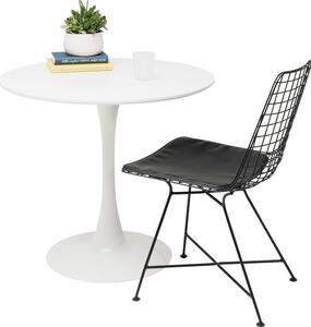Kare Design Jídelní stůl Schickeria Ø80 cm - bílá