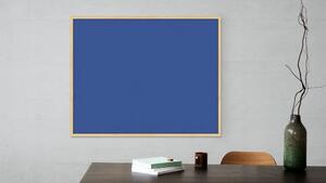 Allboards textilní nástěnka 100x80 cm (modrá) v dřevěným rámuTFD108N