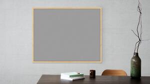 Allboards textilní nástěnka 100x80 cm (šedá) v dřevěným rámu TFD108S