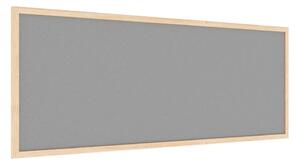 Allboards textilní nástěnka 100x40 cm (šedá) v dřevěným rámu TFD104S