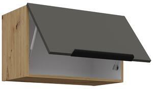 ARIA pa | horní skříňka 60 GU-36 1F výklopná | 60 cm | ANTI FINGERPRINT povrch | artisan/šedá grafit