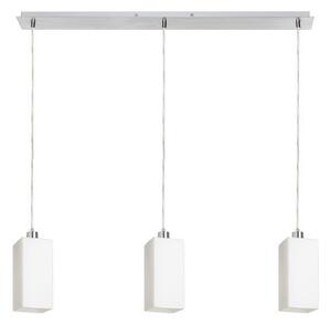 LIZ III 80 závěsná opálové sklo/chrom 230V E27 3x11W - RED - DESIGN RENDL