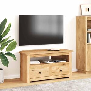 Rohová TV skříňka 93x49x49 cm masivní borovice řada Panama 282685