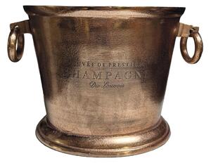 Vintage Copper Chladicí nádoba na sekt, Výška: 350 mm, Délka: 470 mm, Šířka: 470 mm