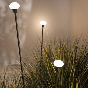 Karman LED lampa na zem MINUIT, výška 105 cm, černá, IP65, Černá, Hliník, Design