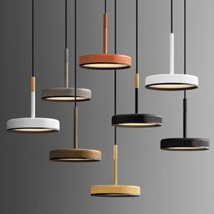 OLEV LED závěsné světlo OVERFLY, bílé, Ø 15 cm, kov, 927, stmívatelné, stmívatelný, Bílá / opál, Obývací pokoj / jídelna, Hliník, Design