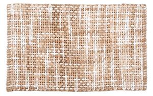Koupelnová předložka BELWEDER 60x100 cm béžová/bílá