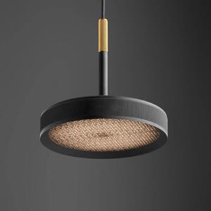 OLEV LED závěsné světlo OVERFLY, černé Ø 15 cm, kov 927 stmívatelné, stmívatelný, Černá, Obývací pokoj / jídelna, Hliník, Design