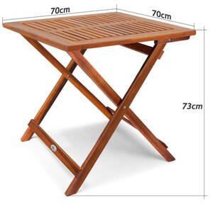 FurniGO Zahradní stolek 70x70 cm
