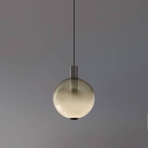 OLEV LED závěsné světlo BEAM STICK NUANCE, šedé, Ø 20 cm, 927, stmívatelný, Hliník / šedá / zinek, Obývací pokoj / jídelna, Sklo, Design