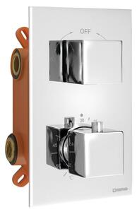 SAPHO - LATUS podomítkový sprchový set s termostatickou baterií, box, 2 výstupy, chrom (1102-62-21)