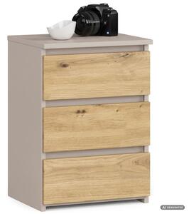 Noční stolek CL3/40 kašmírový / dub artisan