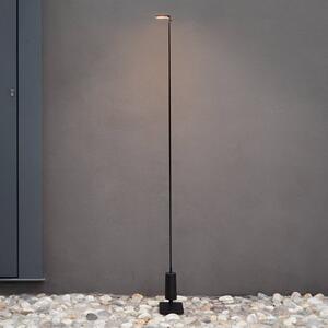 Luceplan LED osvětlení cesty Flia, výška 75 cm, černá, plast, Černá, Plast, Design