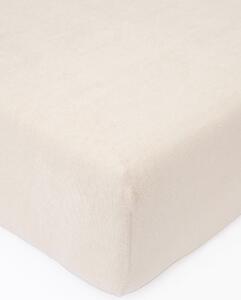 MK Lůžkoviny Froté prostěradlo do postýlky 60 × 120 cm - přírodní