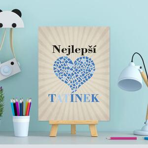 Sablio Dárková cedulka Nejlepší tatínek: 30x40 cm