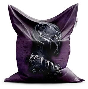 Sablio Sedací vak BLACK PANTHER z profilu Fialový mlhavý - 150x100 cm