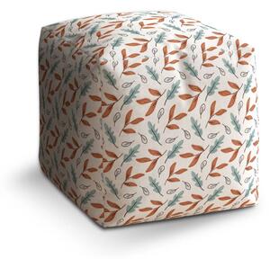 Sablio Taburet Cube Lesní mozaika - 40x40x40 cm