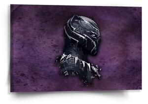 Sablio Obraz BLACK PANTHER z profilu Fialový mlhavý - 60x40 cm