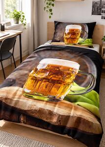 3d povlečení s pivem - Beer bavlna 140x200 cm