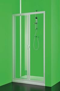 HOPA - Sprchové dveře MAESTRO DUE, Výška - 185 cm, Barva rámu zástěny - Plast bílý, Provedení - Univerzální, Výplň - Čiré bezpečnostní sklo - 3 mm, Šíře - 145 cm (BSMAD14S)
