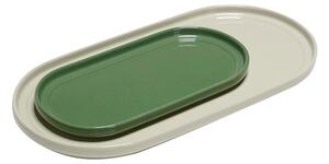 Hübsch - Amare Serving Trays Set of 2 Sand/Green